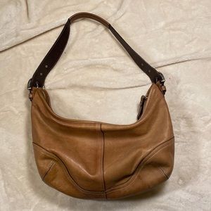 Coach Brown Leather shoulder hobo bag 9542
